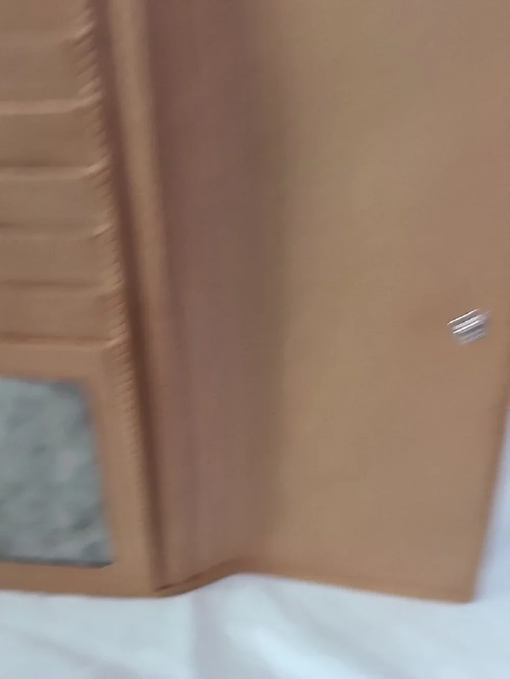 Coach Tan Leather Fold-Over Wallet